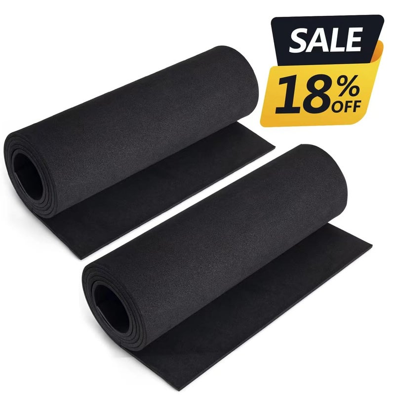 MEARCOOH 2-Pack Black Eva Foam Cosplay Sheets roll, Premium eva Craft Foam 4mm Thick, 13.9"" x 59"", High Density 86kg/m3 for Cosplay Costume, Crafts, DIY Projects by MEARCOOH - Image 2